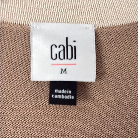 CAbi Brown Cardigan Sweater Long Knit Open Front - Picture 3 of 5